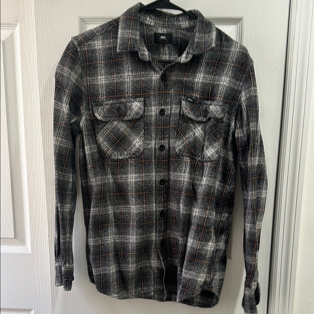 Obey Black /Grey / White Flannel Shirt